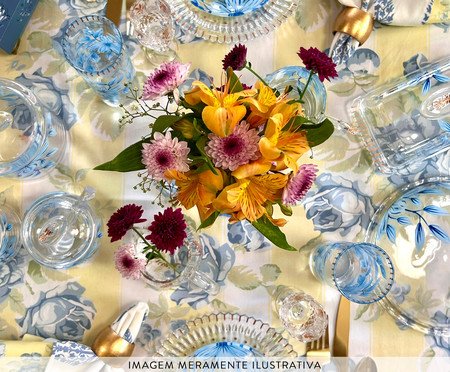 Porta Queijo Floral Azul | Westwing