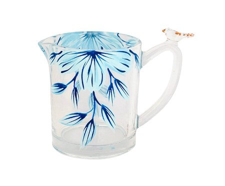 Leiteira Cristal Floral Azul | Westwing