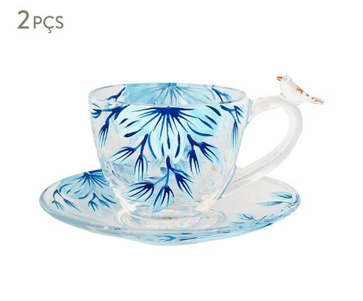 Jogo de Xícaras de Café Floral Azul, blue | WestwingNow