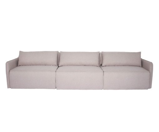 Sofá Capri Retrátil e Articulado 3 Módulos em Linho Bege, beige | WestwingNow