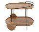 Carrinho Bar Edge Castanho e Preto, wood pattern | WestwingNow