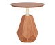 Mesa Lateral Rock Lâmina de Madeira Castanho e Dourado, wood pattern | WestwingNow
