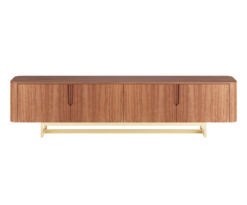 Rack Flow Lâmina de Madeira  Castanho e Dourado, wood pattern | WestwingNow