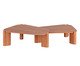 Mesa de Centro Orgânica Baobá Retangular, wood pattern | WestwingNow