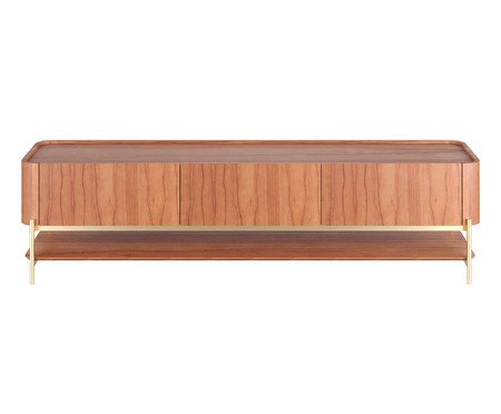 Rack Bold Lâmina de Madeira  Castanho e Champanhe | Westwing