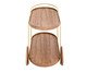 Carrinho Bar Edge Castanho e Dourado, wood pattern | WestwingNow