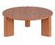Mesa de Centro Orgânica Baobá Redonda, wood pattern | WestwingNow