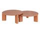 Mesa de Centro Orgânica Baobá Redonda, wood pattern | WestwingNow