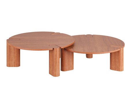 Mesa de Centro Orgânica Baobá Redonda | Westwing