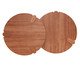 Mesa de Centro Orgânica Baobá Redonda, wood pattern | WestwingNow