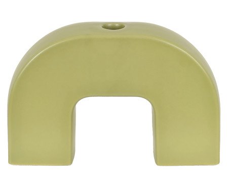 Castiçal Minimalista Verde Militar - 5X13cm | Westwing