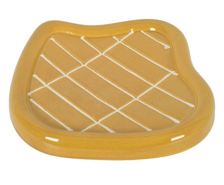 Bandeja Decorativa Bege - 23X2,5cm | Westwing