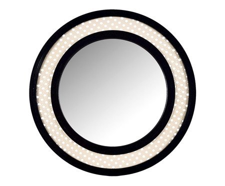 Espelho Decorativo Redondo Preto - 46cm | Westwing