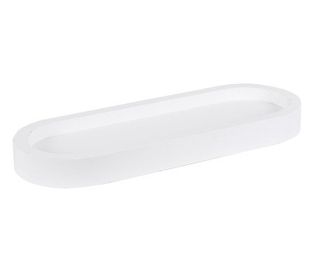 Centro de Mesa Branco - 13X3cm | Westwing