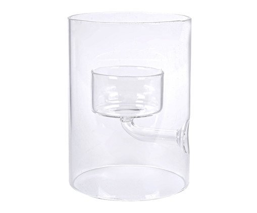 Castiçal Transparente - 9,5X11cm, transparent | WestwingNow
