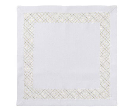 Guardanapo Grob Branco e Dourado | Westwing