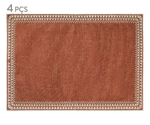 Jogo de Lugar Americano Akin Terracota, brown | WestwingNow