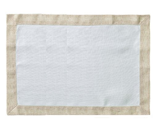 Lugar Americano Corin Branco e Bege, white | WestwingNow