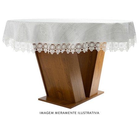Toalha de Mesa Redonda Arien Cinza | Westwing