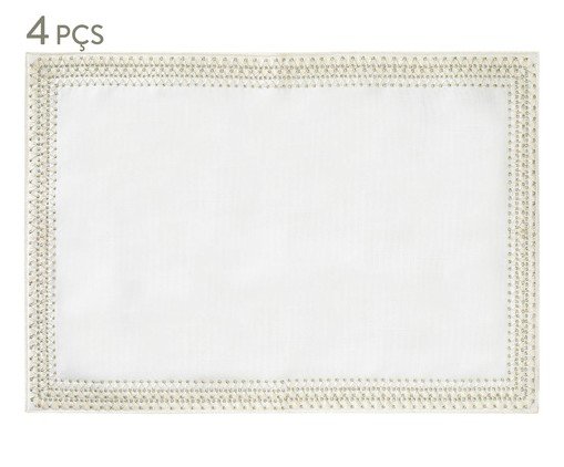 Jogo de Lugar Americano Fabi Branco, white | WestwingNow