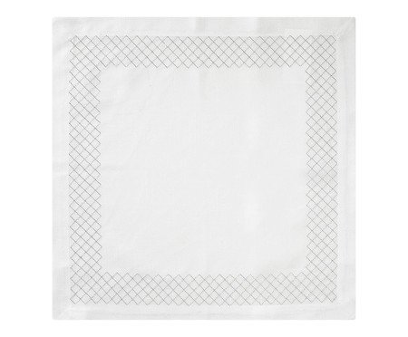 Guardanapo Miriano Branco e Prateado | Westwing