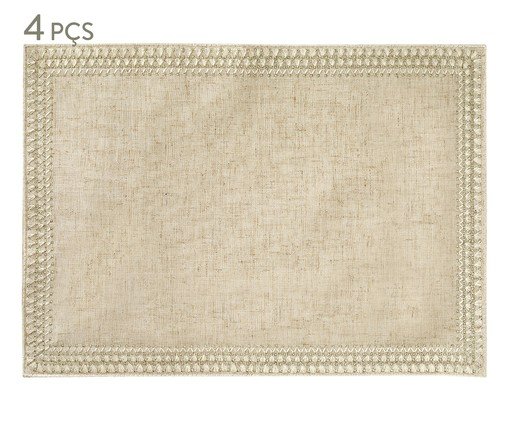 Jogo de Lugar Americano Dema Bege, beige | WestwingNow