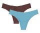 Kit Com 2 Calcinhas Biquíni Invisível Marron Avelã Azul Reflexo, brown | WestwingNow
