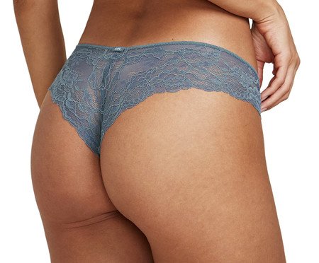 Calcinha Biquíni Em Renda Azul Delicato | Westwing