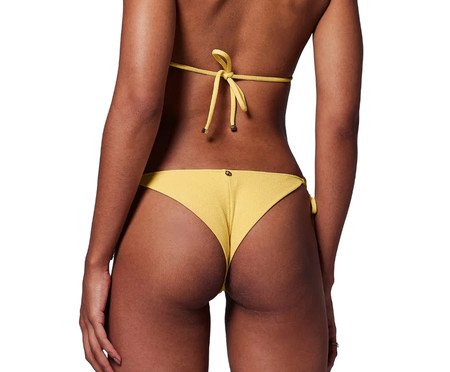 Calcinha Biquíni Lacinho Bumbum Duplo Amarelo Maracuja | Westwing