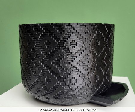 Vaso Guarani Cuia com Dispenser Preto | Westwing