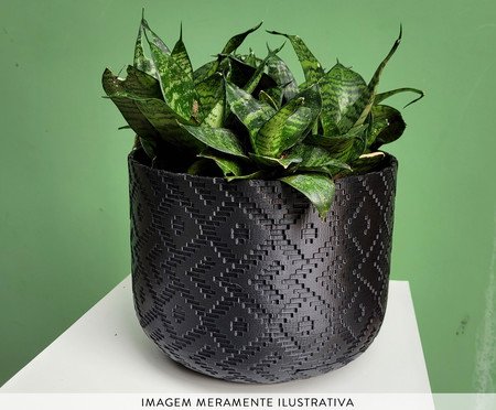 Vaso Guarani Cuia com Dispenser Preto | Westwing