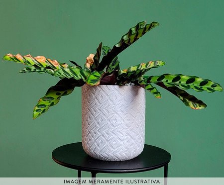 Vaso Guarani com Dispenser Branco Marmorizado | Westwing