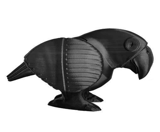 Adorno Papagaio Guarani Preto, black | WestwingNow