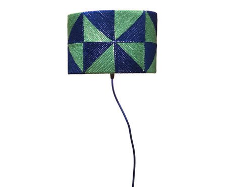 Arandela Kilim Tri Azul e Verde | Westwing