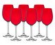Jogo de Taças para Vinho Tinto em Cristal Confiant, Vermelho | WestwingNow
