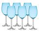 Jogo de Taças para Vinho Tinto em Cristal Calme, Azul | WestwingNow