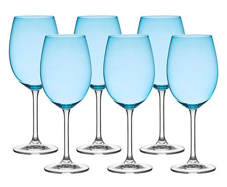 Jogo de Taças para Vinho Tinto em Cristal Calme | Westwing