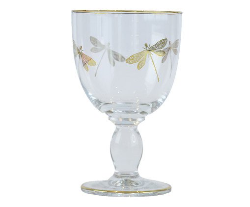 Taça Calice Libelulas Dourada, gold | WestwingNow