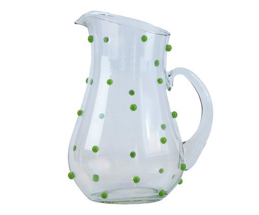 Jarra de Vidro Gemas Verde Ervilha, green | WestwingNow