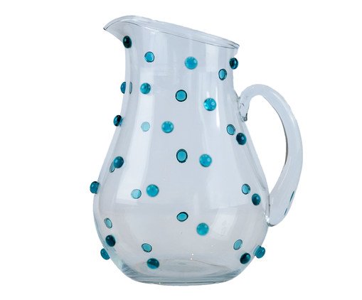 Jarra de Vidro Gemas Turquesa, blue | WestwingNow