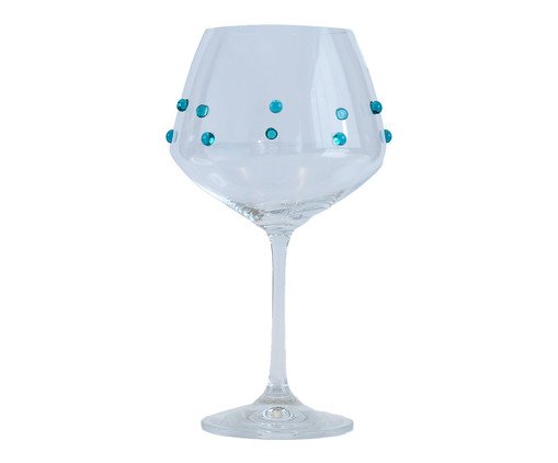 Taça Triangular Gemas Turquesa, blue | WestwingNow