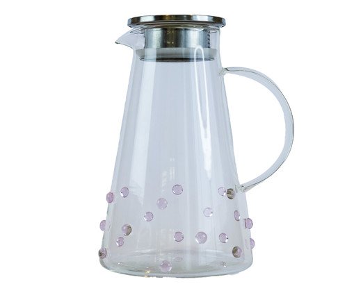 Jarra Boro Gemas com Tampa de Inox Rosa, pink | WestwingNow