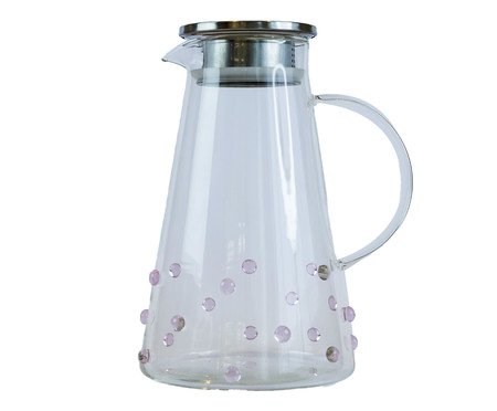 Jarra Boro Gemas com Tampa de Inox Rosa | Westwing