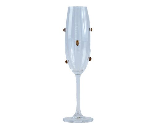 Taça para Champanhe Gemas Marrom Café, brown | WestwingNow