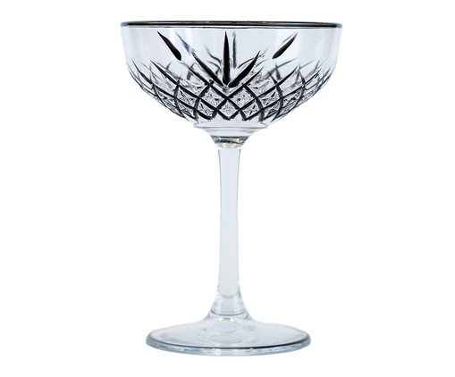 Taça Lapidada Coupe Preta, black | WestwingNow