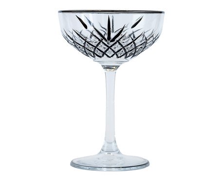 Taça Lapidada Coupe Preta | Westwing
