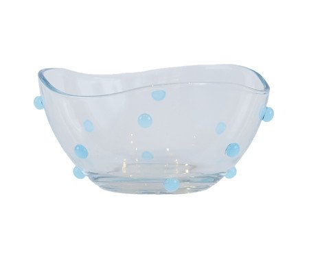 Bowl Mini de Vidro com Gemas Azul Céu | Westwing