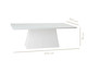 Mesa de Jantar Retangular Prisma - Branco, Preto | WestwingNow