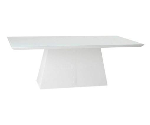 Mesa de Jantar Retangular Prisma - Branco, Preto | WestwingNow