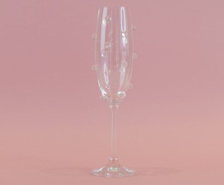 Taça para Champanhe Gemas Transparente | Westwing